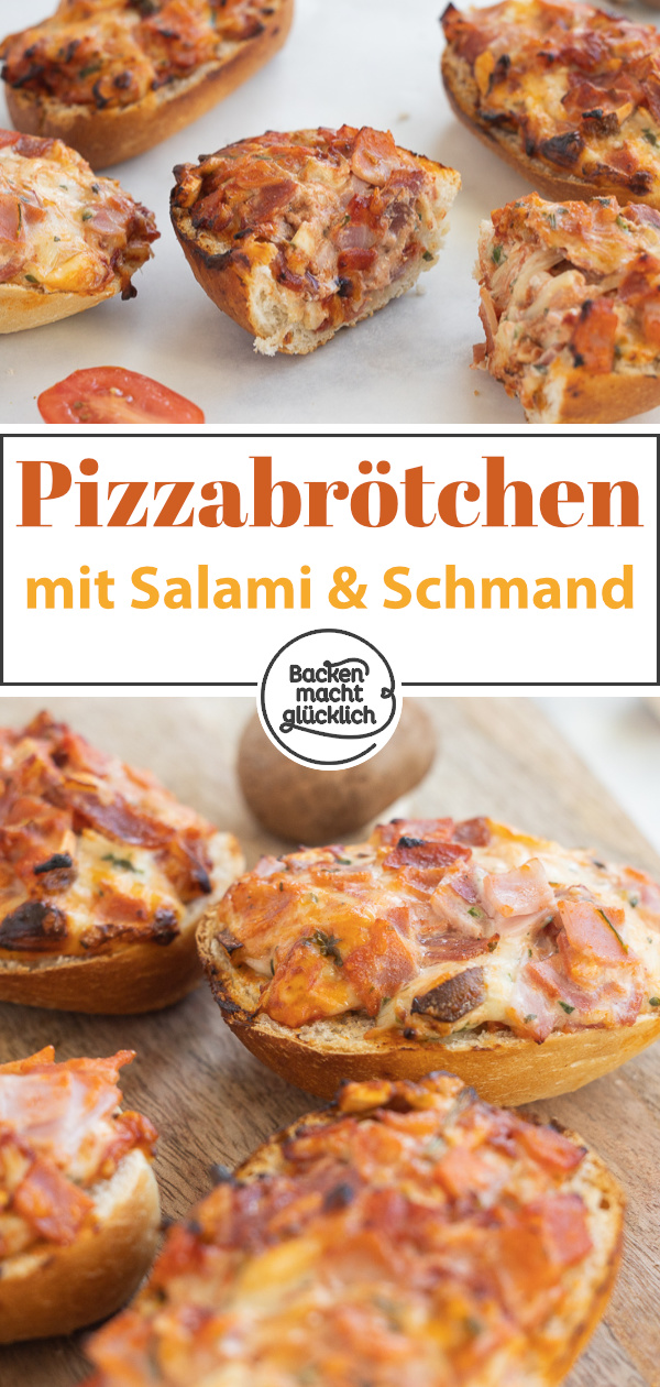 Pizzabrötchen sind ein schneller, super einfacher Snack, der immer gut ankommt. Mein einfaches Pizzabrötchen-Rezept ist perfekt für die große Runde, Partys oder Kindergeburtstage.