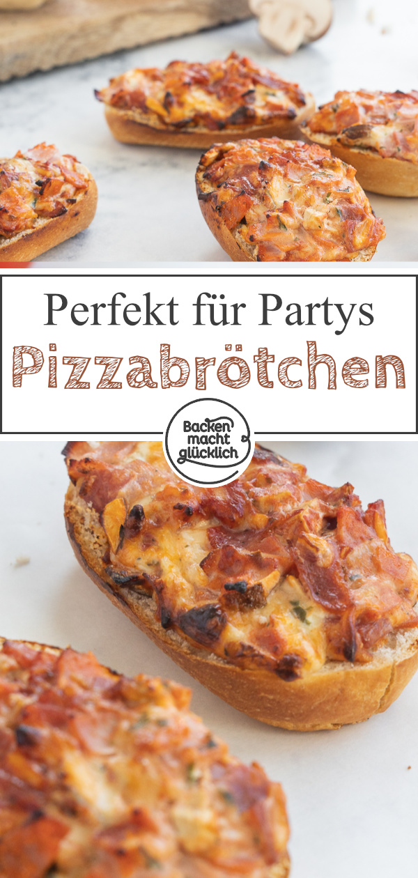 Pizzabrötchen sind ein schneller, super einfacher Snack, der immer gut ankommt. Mein einfaches Pizzabrötchen-Rezept ist perfekt für die große Runde, Partys oder Kindergeburtstage.