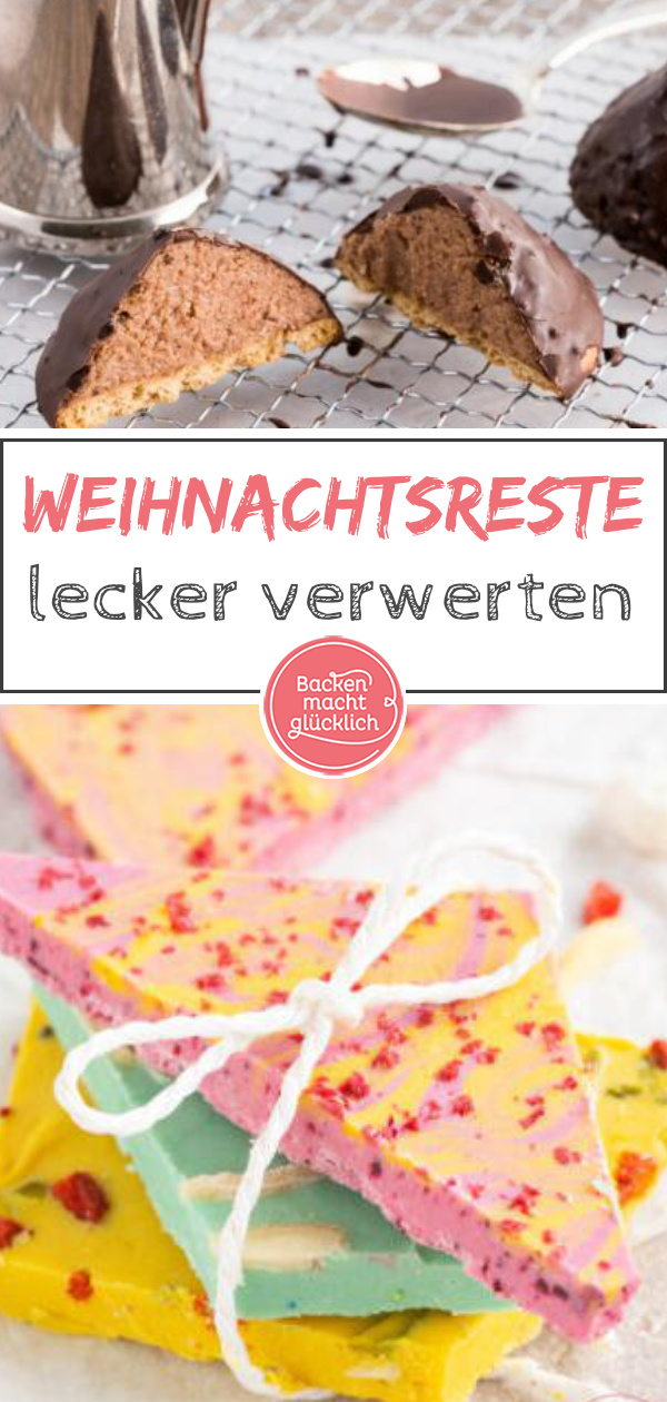 Was tun mit alten Plätzchen oder Schokonikoläusen? Mit diesen Rezepten ist die Resteverwertung nach der Weihnachtsbäckerei ein Genuss.