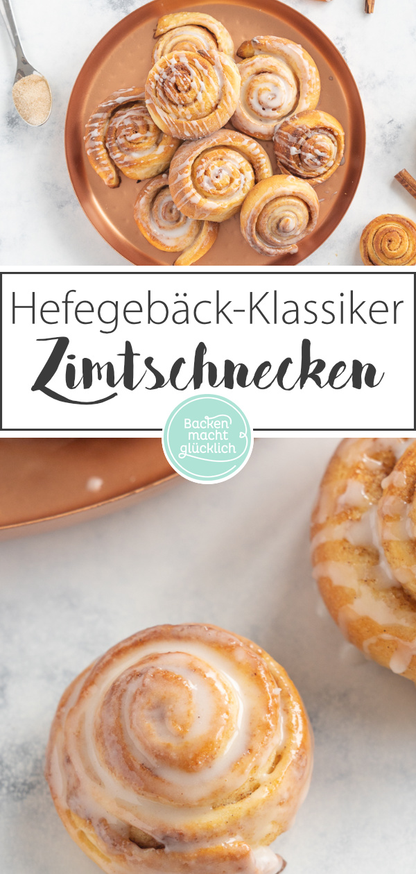 Wer super flaumiges Hefegebäck mag, wird diese klassischen Zimtschnecken lieben! Und mit unserem einfachen Rezept für Zimtschnecken gelingt euch das beliebte Gebäck garantiert.