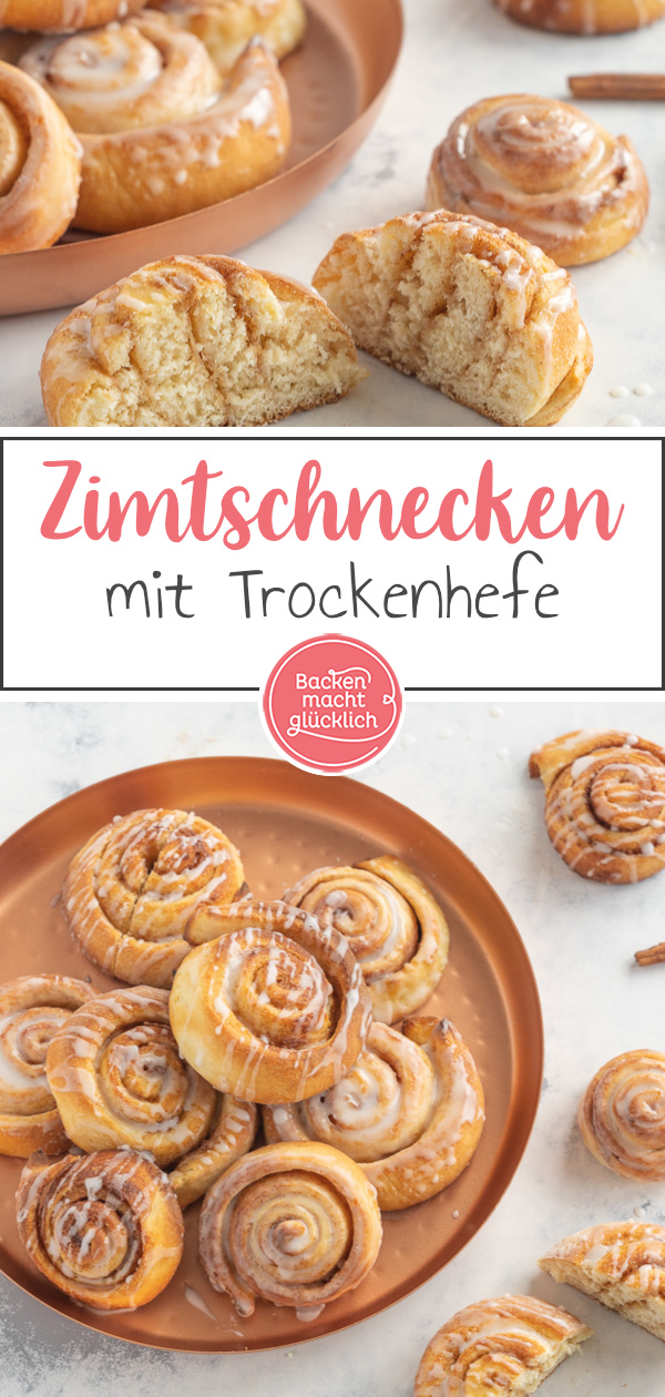 Wer super flaumiges Hefegebäck mag, wird diese klassischen Zimtschnecken lieben! Und mit unserem einfachen Rezept für Zimtschnecken gelingt euch das beliebte Gebäck garantiert.