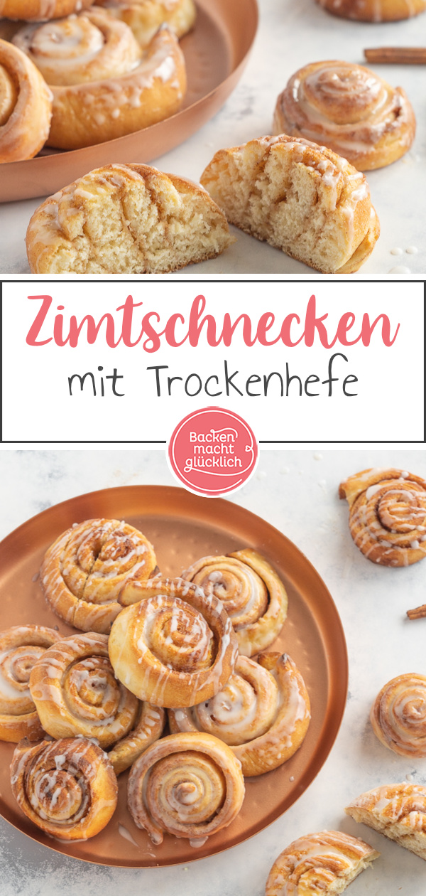 Wer super flaumiges Hefegebäck mag, wird diese klassischen Zimtschnecken lieben! Und mit unserem einfachen Rezept für Zimtschnecken gelingt euch das beliebte Gebäck garantiert.