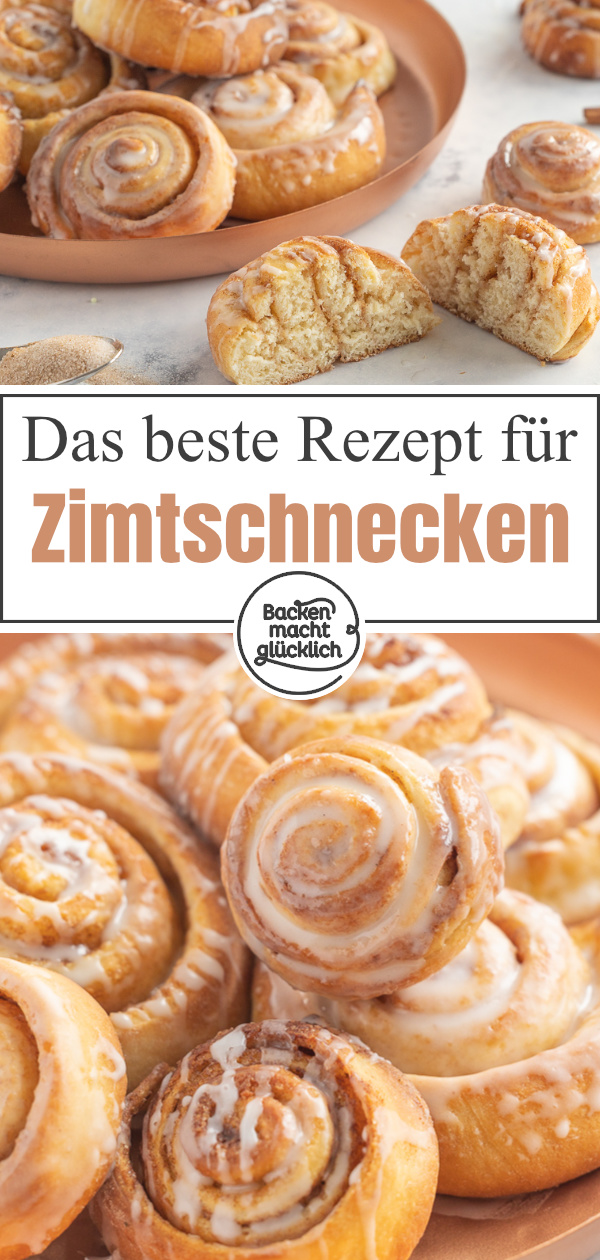 Wer super flaumiges Hefegebäck mag, wird diese klassischen Zimtschnecken lieben! Und mit unserem einfachen Rezept für Zimtschnecken gelingt euch das beliebte Gebäck garantiert.