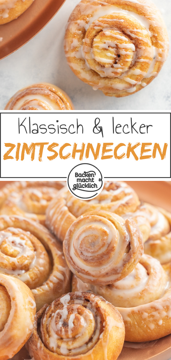 Wer super flaumiges Hefegebäck mag, wird diese klassischen Zimtschnecken lieben! Und mit unserem einfachen Rezept für Zimtschnecken gelingt euch das beliebte Gebäck garantiert.