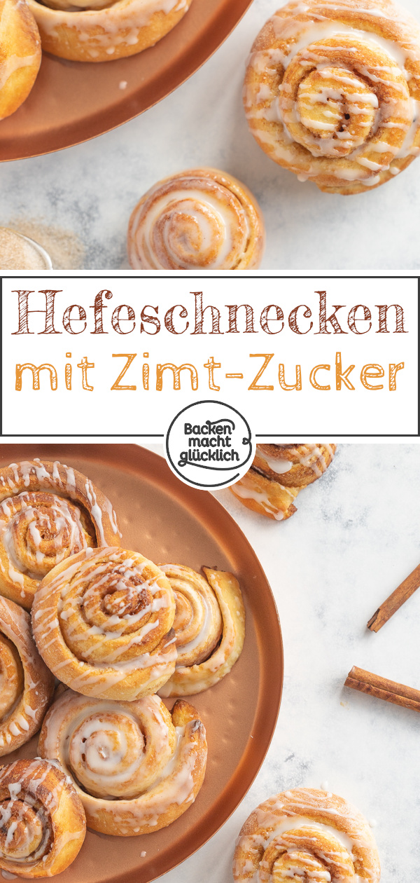 Wer super flaumiges Hefegebäck mag, wird diese klassischen Zimtschnecken lieben! Und mit unserem einfachen Rezept für Zimtschnecken gelingt euch das beliebte Gebäck garantiert.