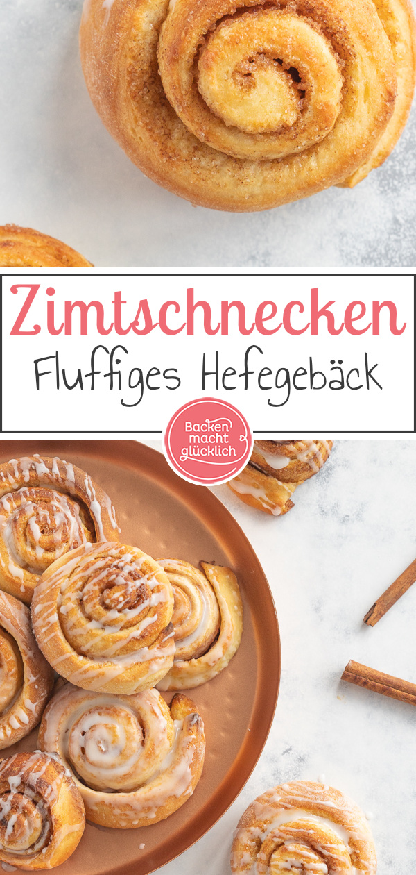 Wer super flaumiges Hefegebäck mag, wird diese klassischen Zimtschnecken lieben! Und mit unserem einfachen Rezept für Zimtschnecken gelingt euch das beliebte Gebäck garantiert.