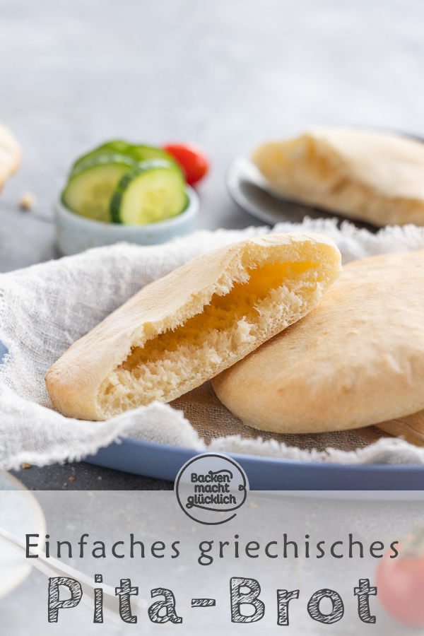 Mit diesem Rezept klappt Pita-Brot selber machen garantiert - egal, ob als Brottasche zum Füllen oder als Beilage zu Dips.