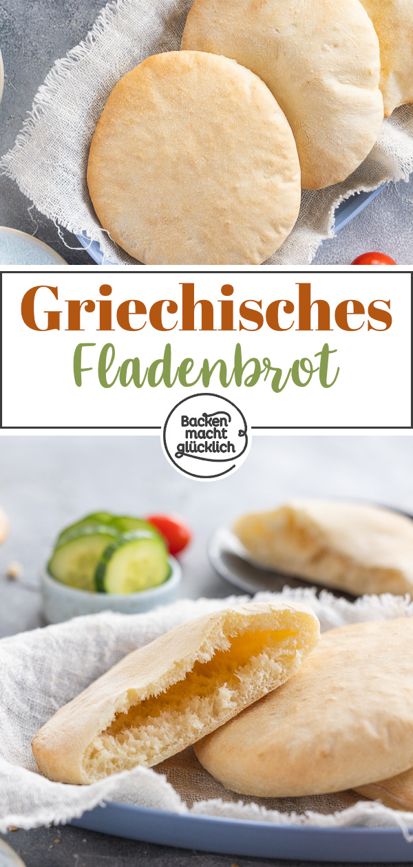 Mit diesem Rezept klappt Pita-Brot selber machen garantiert - egal, ob als Brottasche zum Füllen oder als Beilage zu Dips.