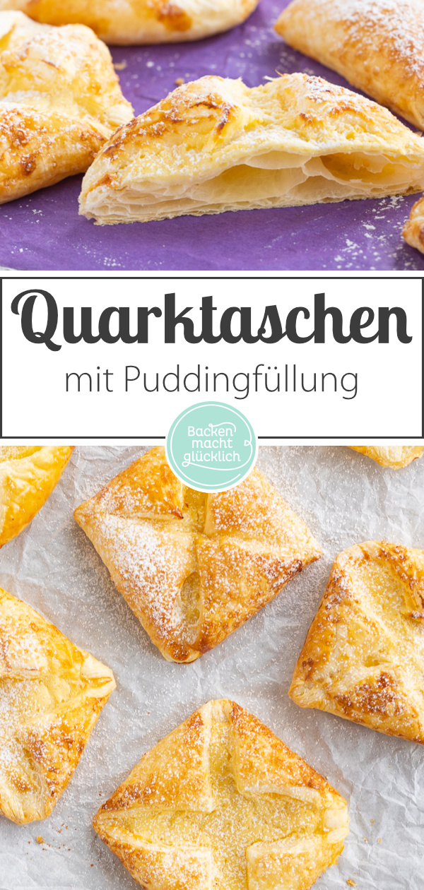 Die besten Quarktaschen mit Blätterteig: blitzschnell gemacht & so lecker.