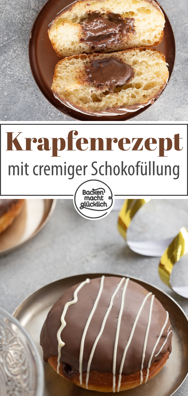 Lust auf geniale Schoko-Krapfen? Diese Berliner mit Schokofüllung schmecken nicht nur zu Fasching.