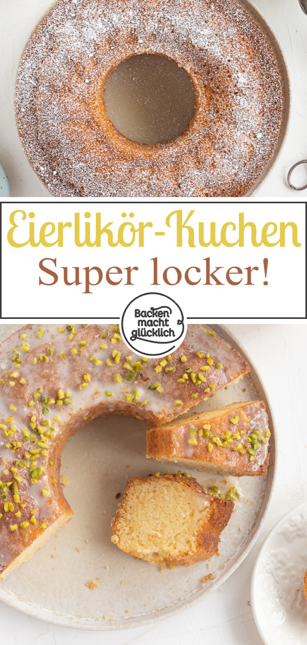 Der weltbeste Eierlikörkuchen: flaumig, saftig, wunderbar! Diesen Eierlikör-Gugelhupf müsst ihr testen ♥ In nur 10 Minuten fertig!