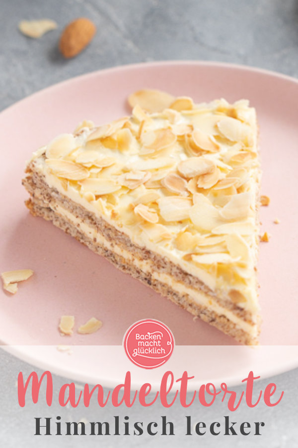 Ein Tortentraum aus zartem Mandelbiskuit und feiner Vanillecreme. So einfach kann man Schwedische Mandeltorte selber machen! 