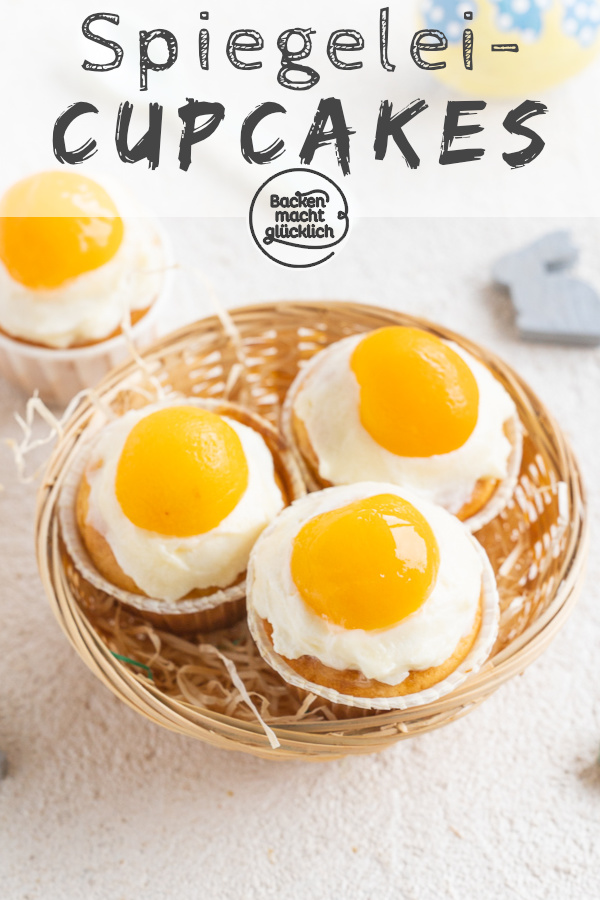 Süße Spiegelei-Muffins mit Aprikosen: einfach zu backen & ein echter Hingucker ☆ Diese Spiegelei-Cupcakes müsst ihr testen!