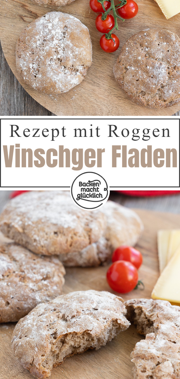 Mit diesem Rezept Original Vinschgauer (Vinschger Paarl) einfach selber machen: mit Trockenhefe & ohne Sauerteig.