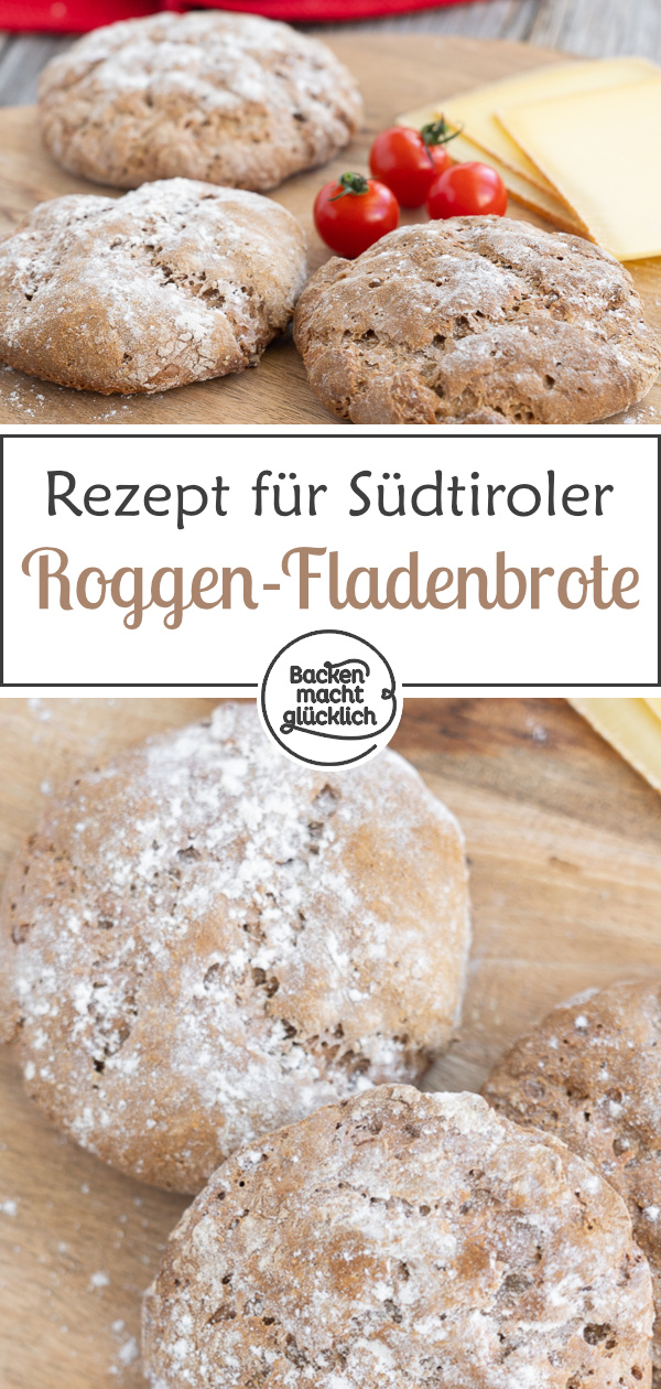 Mit diesem Rezept Original Vinschgauer (Vinschger Paarl) einfach selber machen: mit Trockenhefe & ohne Sauerteig.