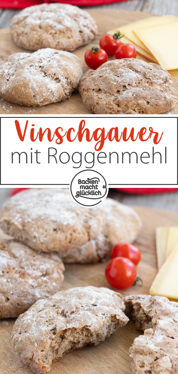 Mit diesem Rezept Original Vinschgauer (Vinschger Paarl) einfach selber machen: mit Trockenhefe & ohne Sauerteig.