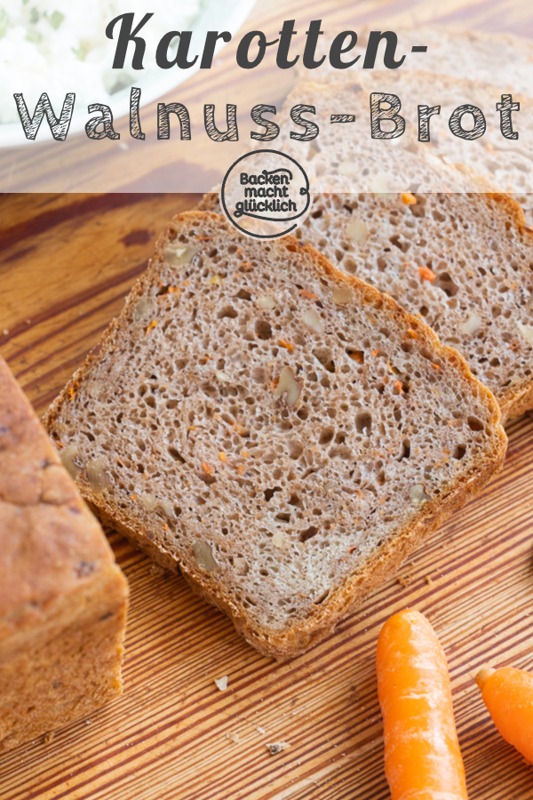 Aromatisch, saftig und kernig: Dieses Walnuss-Karotten-Brot ist klasse! Auch Anfänger können das Nussbrot mit Möhren einfach backen.