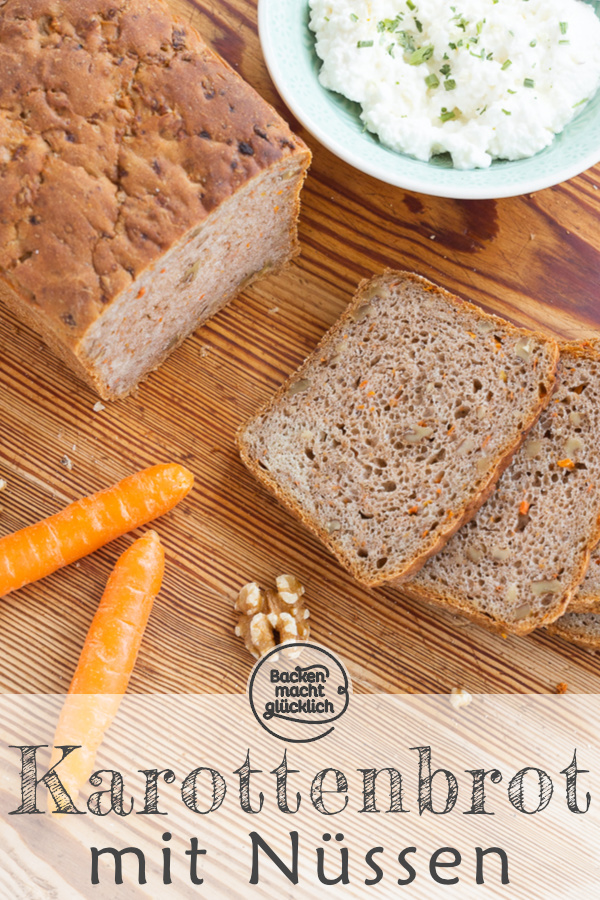 Aromatisch, saftig und kernig: Dieses Walnuss-Karotten-Brot ist klasse! Auch Anfänger können das Nussbrot mit Möhren einfach backen.