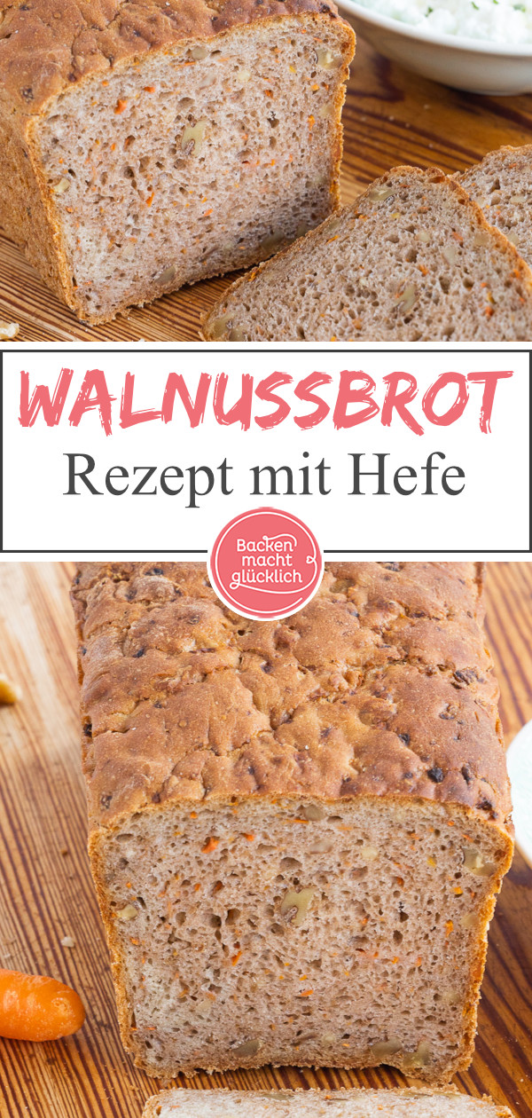 Aromatisch, saftig und kernig: Dieses Walnuss-Karotten-Brot ist klasse! Auch Anfänger können das Nussbrot mit Möhren einfach backen.