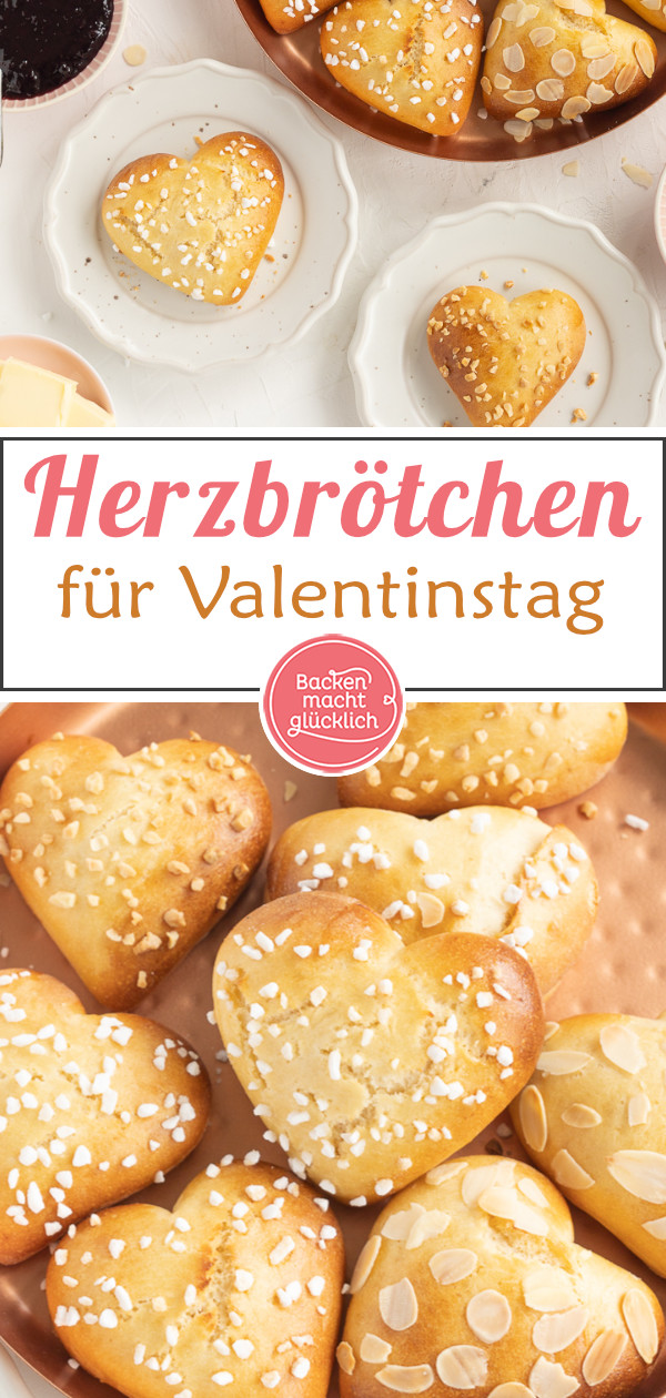 Mit süßen Brötchen in Herzform sorgt ihr garantiert für Begeisterung an Muttertag oder Valentinstag. Die Herzbrötchen gleich testen!