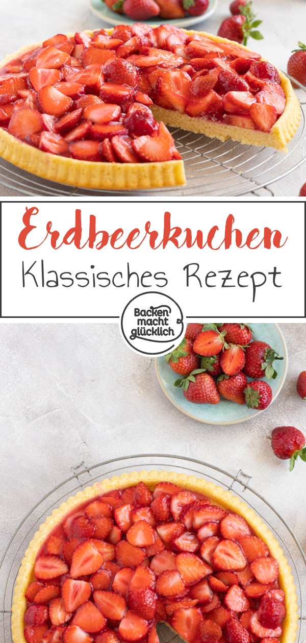 Einfacher Erdbeerkuchen aus Rührteig: Omas Klassiker kommt immer gut an! Schnell gemacht und super saftig ♥ Gleich testen!