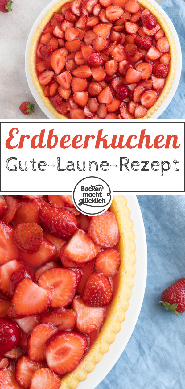 Einfacher Erdbeerkuchen aus Rührteig: Omas Klassiker kommt immer gut an! Schnell gemacht und super saftig ♥ Gleich testen!