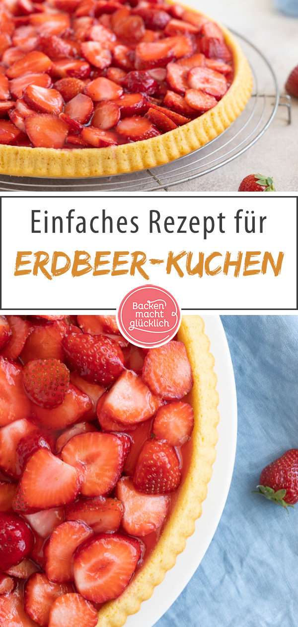 Einfacher Erdbeerkuchen aus Rührteig: Omas Klassiker kommt immer gut an! Schnell gemacht und super saftig ♥ Gleich testen!