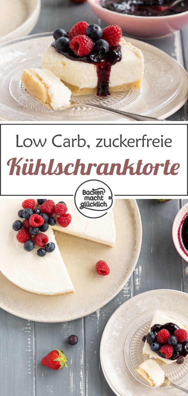 Low Carb Philadelphia Torte ohne Zucker: einfach, schnell, köstlich! Diesen Low Carb Frischkäsekuchen ohne Backen müsst ihr testen ♥