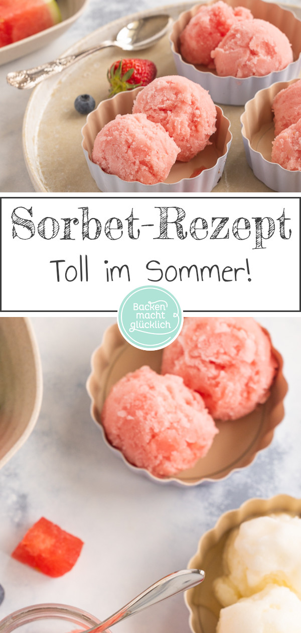 Sorbet selber machen ist ganz einfach: Mit diesem Grundrezept klappt´s garantiert - egal, ob mir Melone, Beeren oder Mango ♥