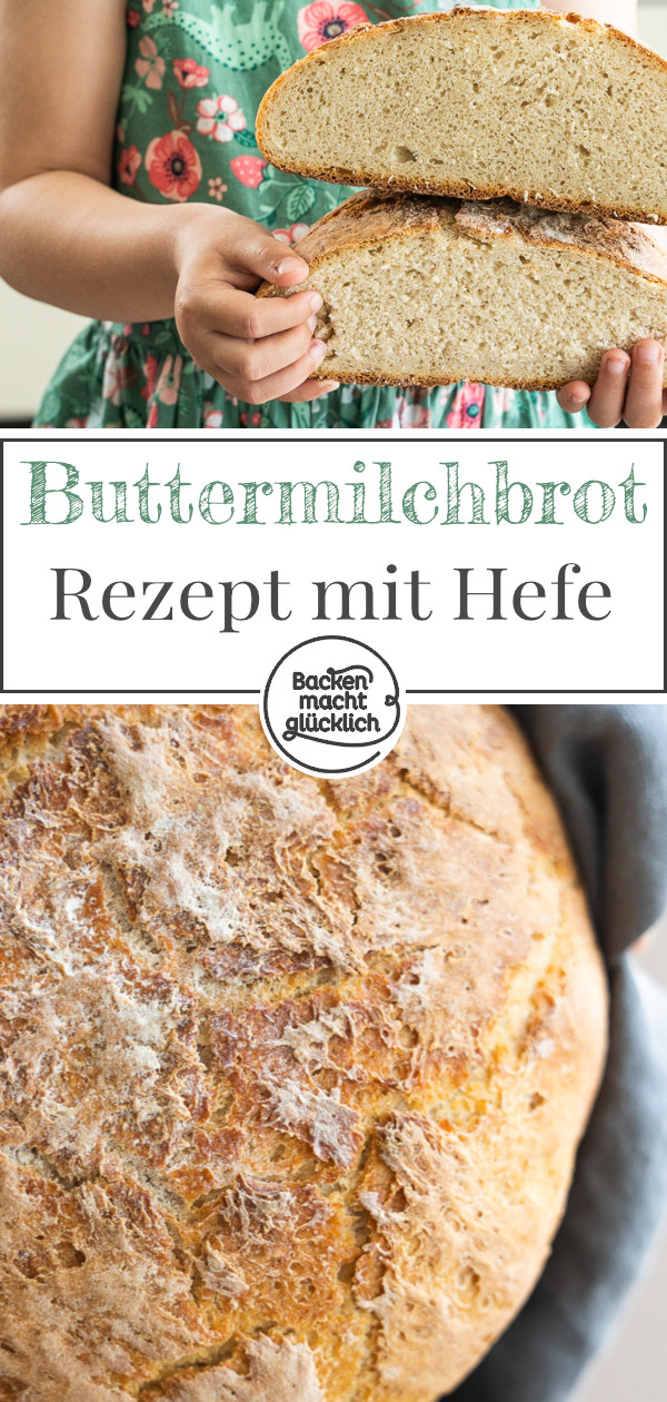 Das beste Rezept für Buttermilchbrot mit Hefe: einfach & schnell. Dieses saftige Brot mit Buttermilch müsst ihr testen!