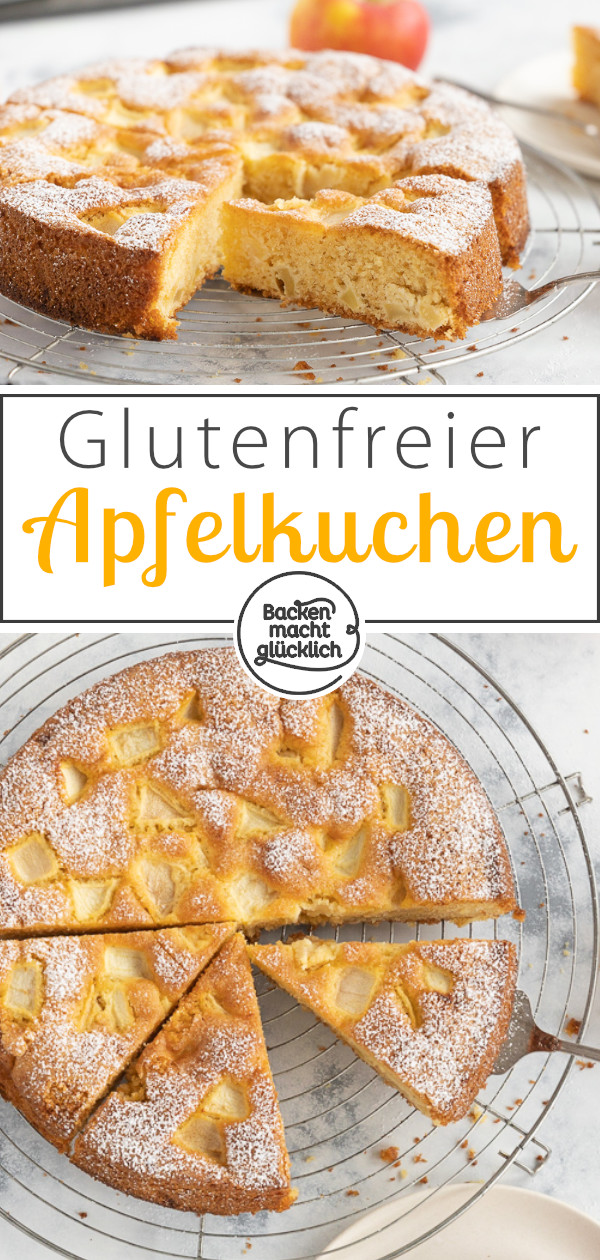 Dieser glutenfreie Apfelkuchen ohne Mehl schmeckt wie der Klassiker: super saftig & einfach gemacht ► Gleich nachbacken!