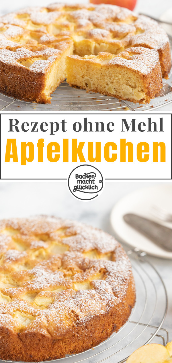 Dieser glutenfreie Apfelkuchen ohne Mehl schmeckt wie der Klassiker: super saftig & einfach gemacht ► Gleich nachbacken!