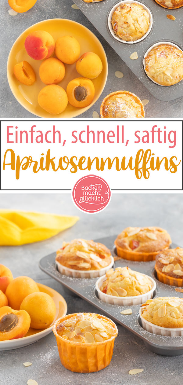 Einfach, schnell, saftig, lecker: Dieses Aprikosen-Muffins sind ein echter Sommerhit! Am besten gleich testen ♥