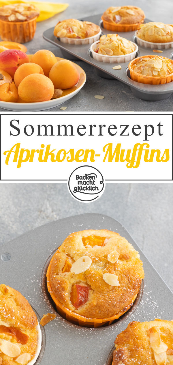 Einfach, schnell, saftig, lecker: Dieses Aprikosen-Muffins sind ein echter Sommerhit! Am besten gleich testen ♥