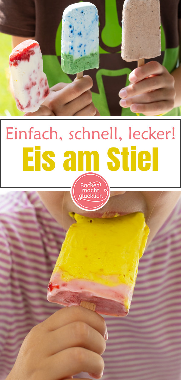 Ob fruchtig oder schokoladig, schlicht oder kunterbunt: Mit unserem Grundrezept schnell & einfach Eis am Stiel selber machen!