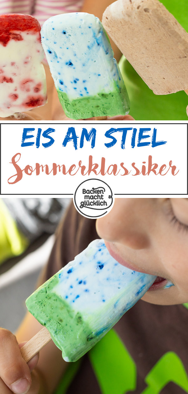 Ob fruchtig oder schokoladig, schlicht oder kunterbunt: Mit unserem Grundrezept schnell & einfach Eis am Stiel selber machen!