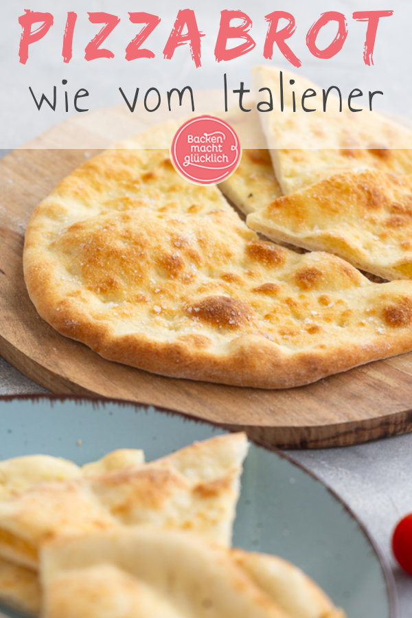 Rezept für perfektes Pizzabrot wie beim Italiener: einfach, schnell, fluffig, kross → Am besten gleich Nachbacken!