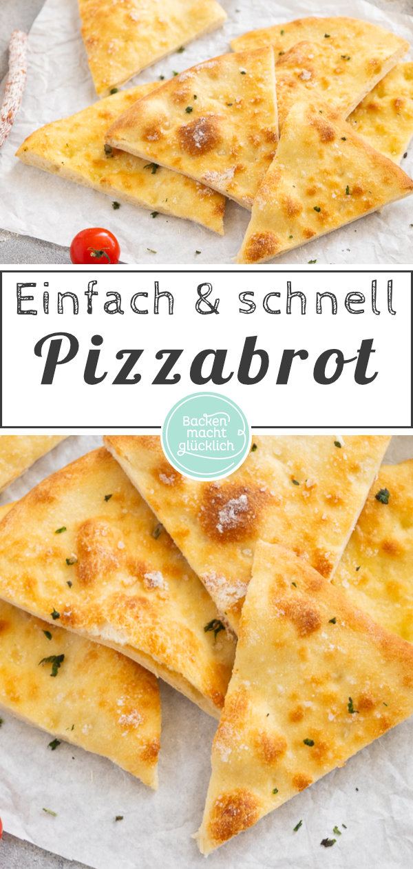 Rezept für perfektes Pizzabrot wie beim Italiener: einfach, schnell, fluffig, kross → Am besten gleich Nachbacken!