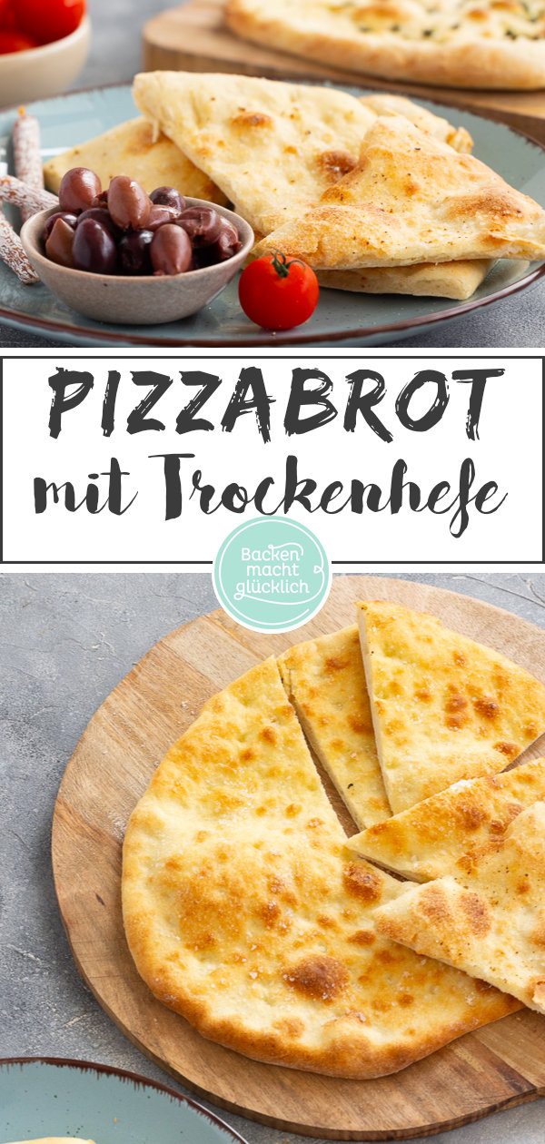 Rezept für perfektes Pizzabrot wie beim Italiener: einfach, schnell, fluffig, kross → Am besten gleich Nachbacken!