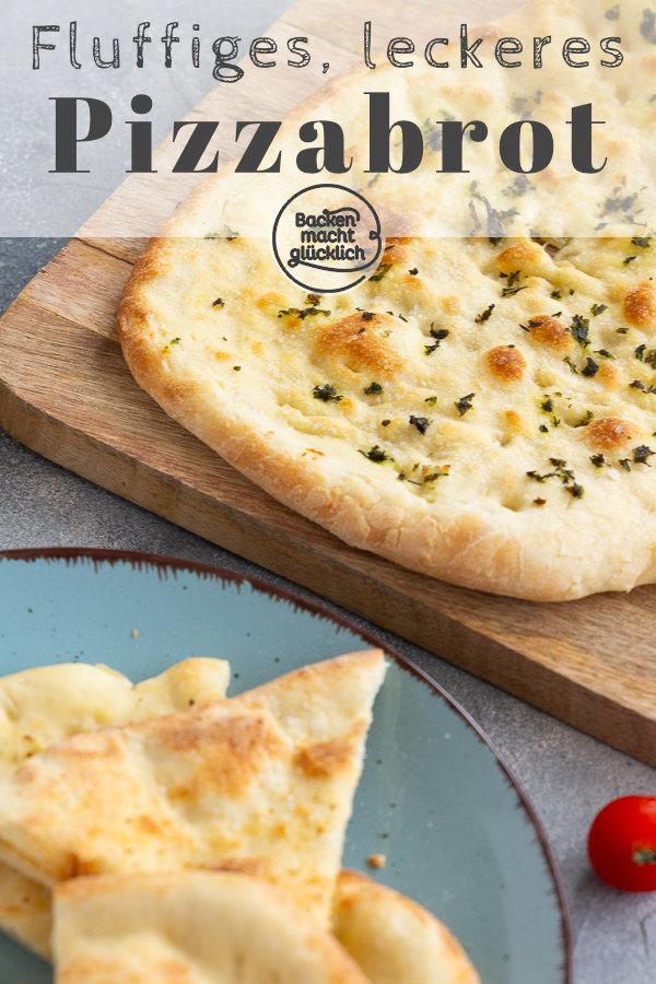 Rezept für perfektes Pizzabrot wie beim Italiener: einfach, schnell, fluffig, kross → Am besten gleich Nachbacken!