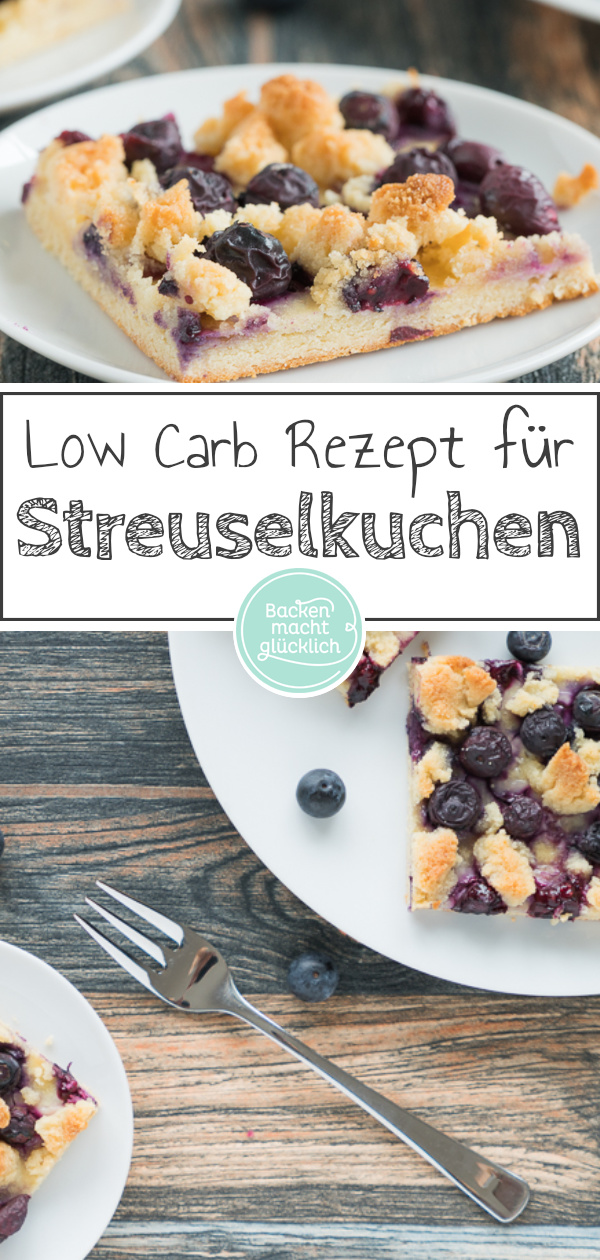 Lust auf Streuselkuchen ohne Zucker? Dieser Low Carb Streuselkuchen mit Mandelmehl steht dem Original in nichts nach!