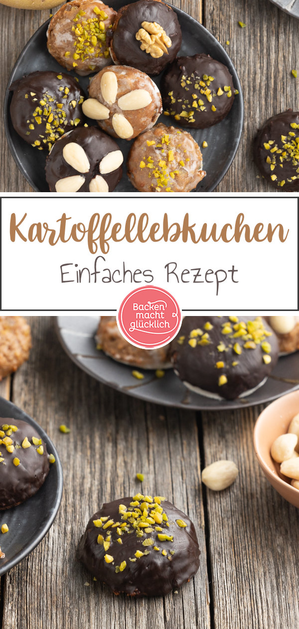 Omas Kartoffel-Lebkuchen sind die besten! Die bayerischen Lebkuchen mit Kartoffelteig werden saftig und flaumig.