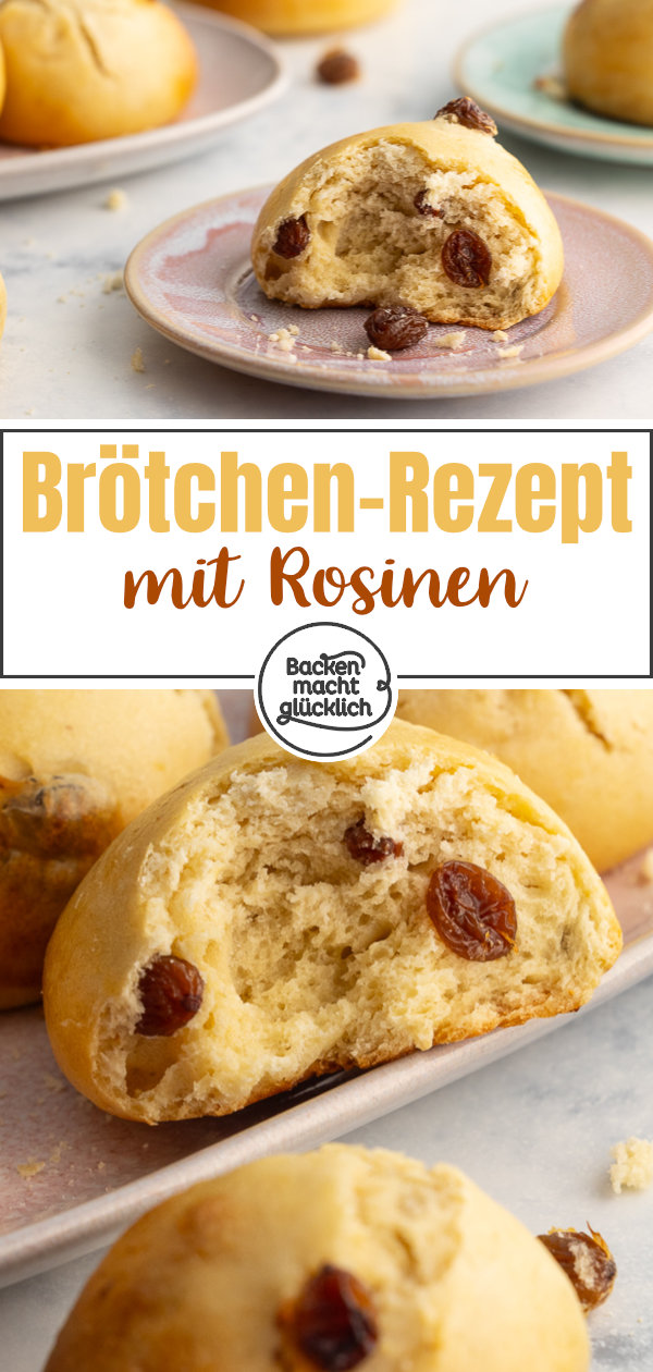 Super saftige Rosinenbrötchen wie vom Bäcker: Mit diesem schnellen Rezept könnt ihr sie künftig ganz einfach selber backen.