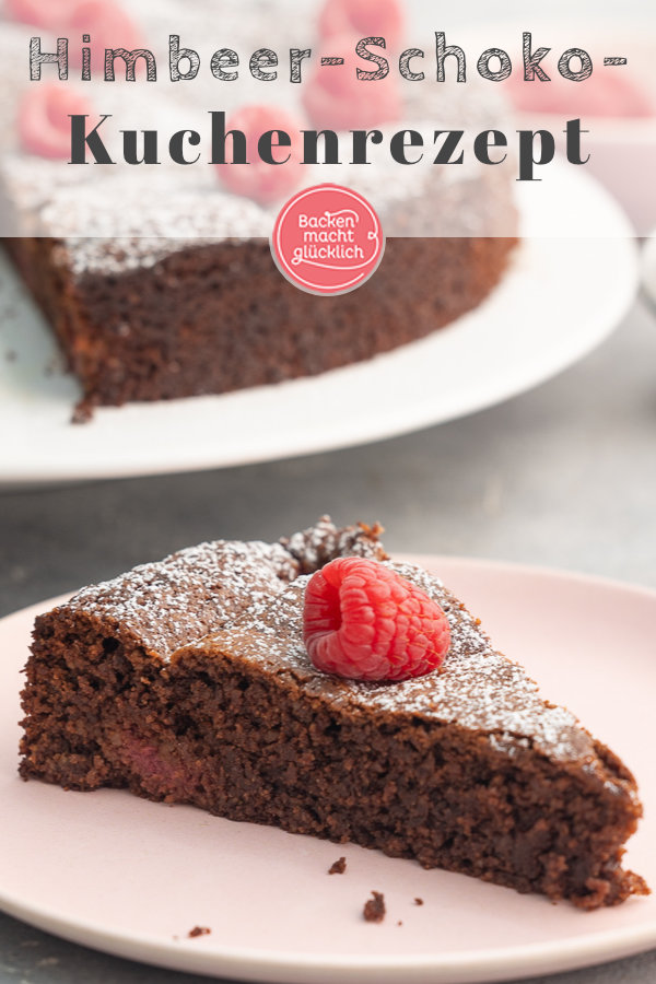 Saftiger Schokokuchen mit Himbeeren und Rührteig: schnell und einfach. Diesen Himbeer-Schoko-Kuchen müsst ihr testen.