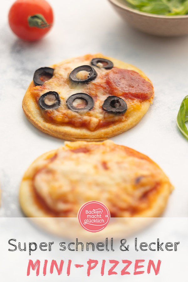 Mini-Pizza kommt immer gut an: schnell, einfach, perfekt für Buffets, Partys & Geburtstage. Das Mini-Pizzen-Rezept müsst ihr testen!