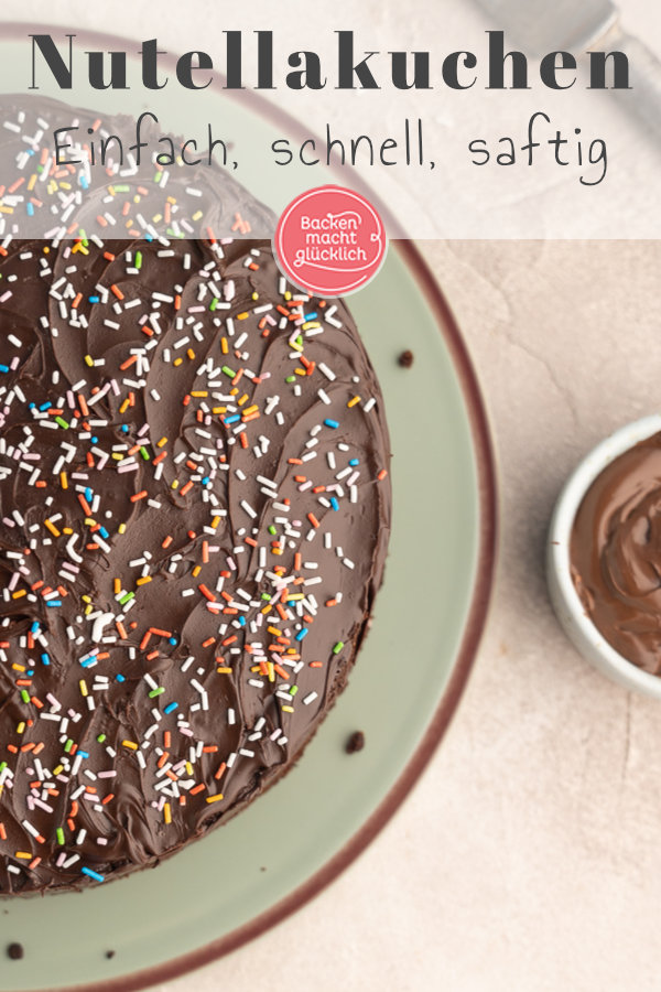 Einfacher saftiger Nutella-Kuchen: unglaublich lecker und schnell gemacht ♥ Dieses Rezept müsst ihr testen!