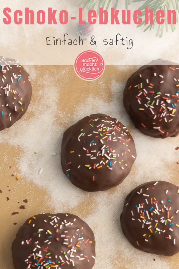 Das beste Rezept für selbstgemachte Schoko-Lebkuchen. Einfach, schnell, saftig, lecker.