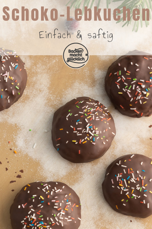 Das beste Rezept für selbstgemachte Schoko-Lebkuchen. Einfach, schnell, saftig, lecker.