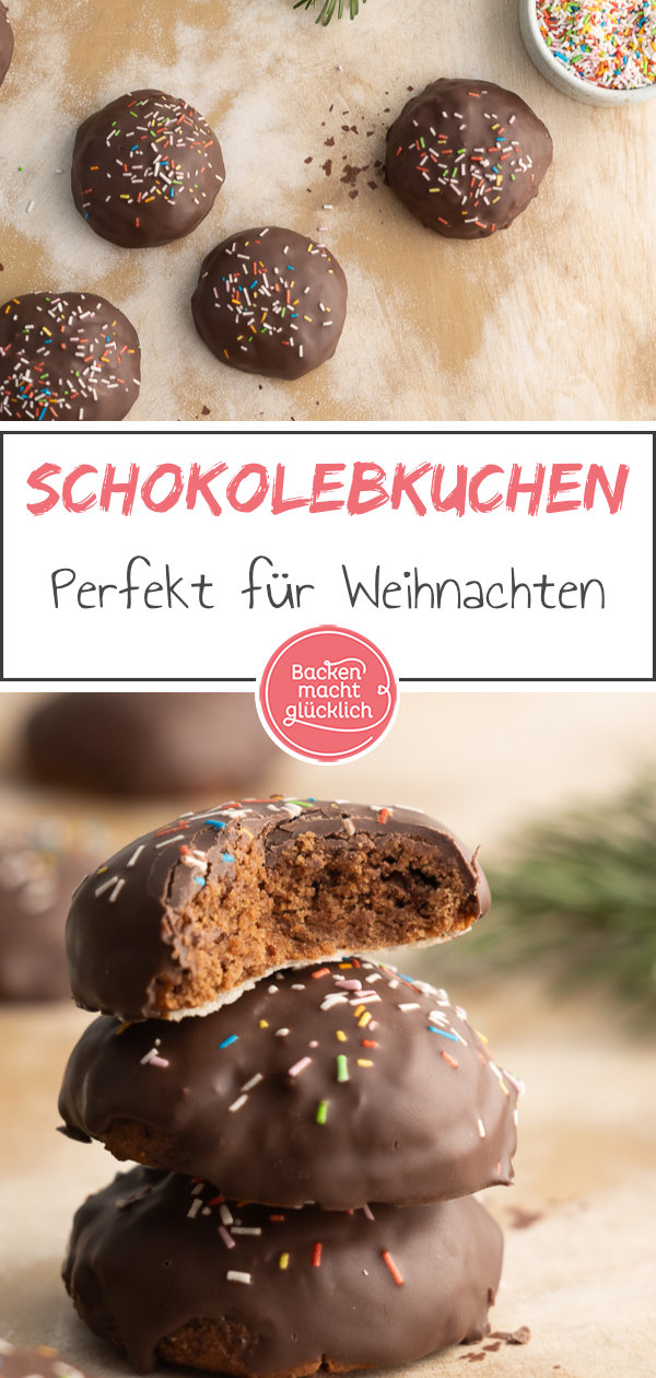 Das beste Rezept für selbstgemachte Schoko-Lebkuchen. Einfach, schnell, saftig, lecker.