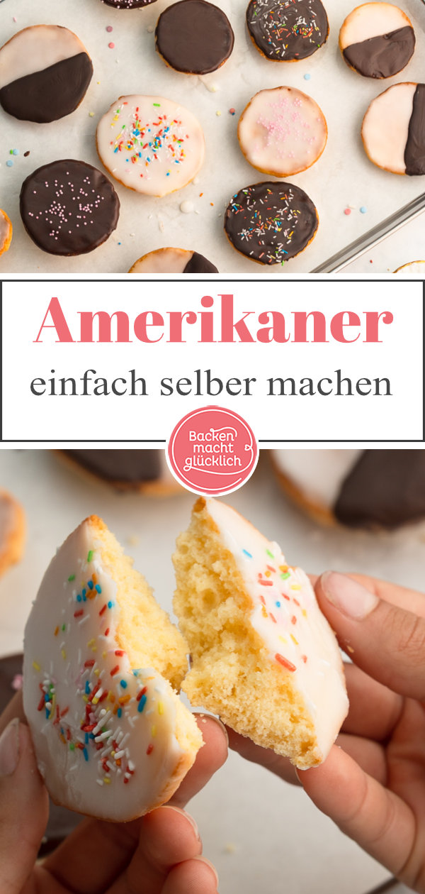 Wer Amerikaner wie vom Bäcker selber machen mag, liegt mit diesem Rezept richtig. Saftig & schnell gemacht!